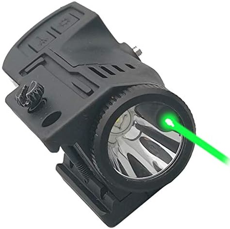 Laswin Taktički Lampu sa Unutrašnje Zelene Lasera za Pištolj,2 u 1 Laser Svjetlo Kombinacija,Magnetno Naplaćivati